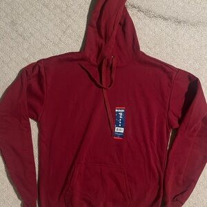 Burgundy Hooded Sweatshirt NEW SMALL